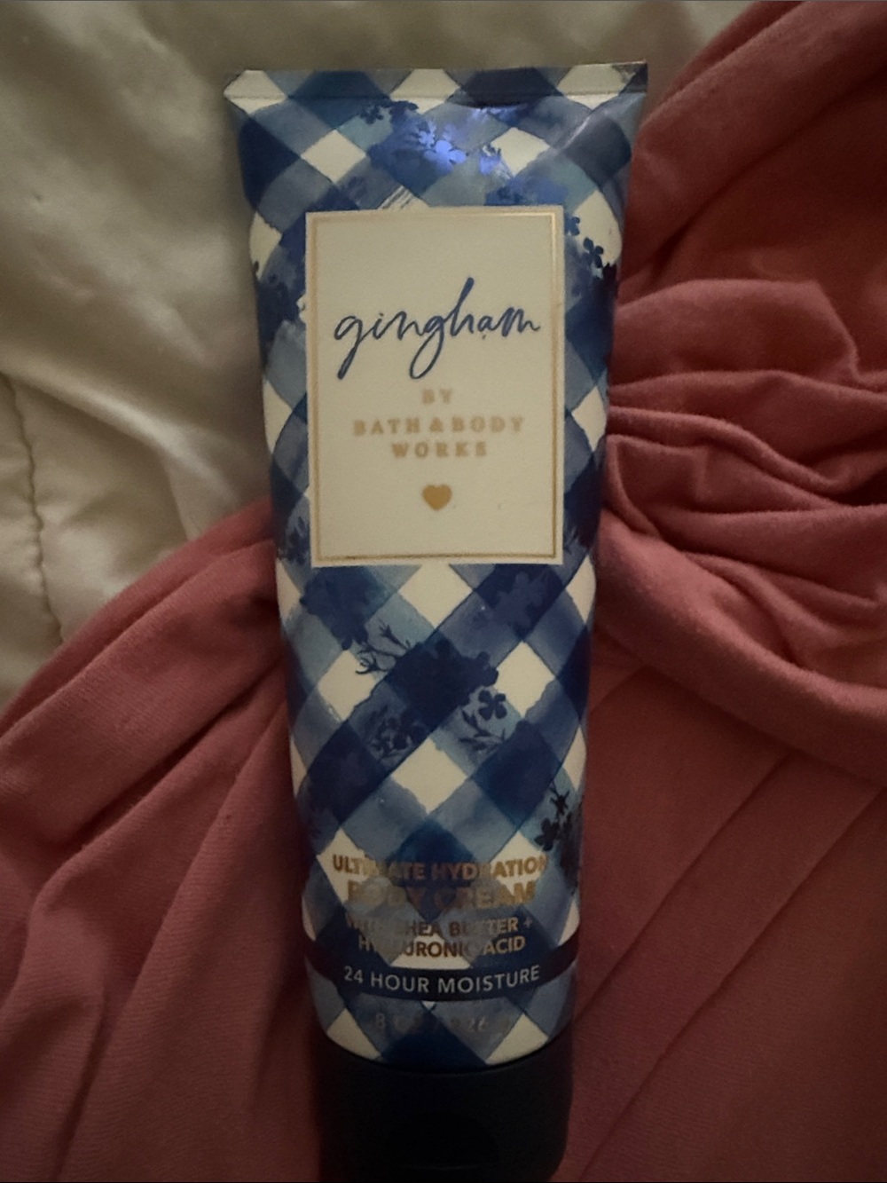 Bath & Body Works Gingham Blue Hydrating Body Cream
